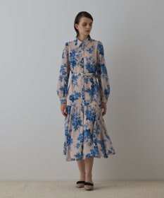 GRACE CONTINENTAL ブーケフラワープリントワンピース