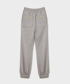 GRACE CONTINENTAL ラメ起毛裏毛トラックパンツ