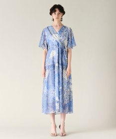 GRACE CONTINENTAL ペイズリーカシュクールワンピース