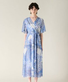 GRACE CONTINENTAL ペイズリーカシュクールワンピース