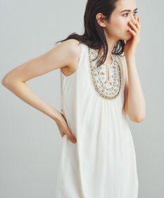 GRACE CONTINENTAL ビジューロングワンピース