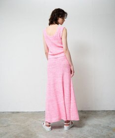 GRACE CONTINENTAL ネップツイードニットノースリーブ