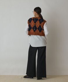 GRACE CONTINENTAL アーガイルニットベスト