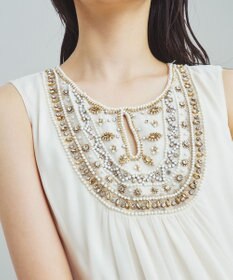 GRACE CONTINENTAL ビジューロングワンピース