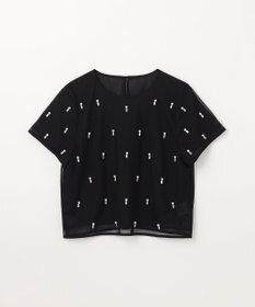 GRACE CONTINENTAL ビジューチュールトップ