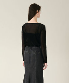 GRACE CONTINENTAL ベロアカットトップ