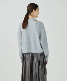 GRACE CONTINENTAL ラメフェザーニットトップ