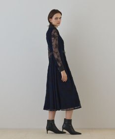 GRACE CONTINENTAL チュールコードレースワンピース