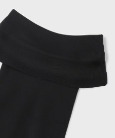GRACE CONTINENTAL オフショルリブニットトップ
