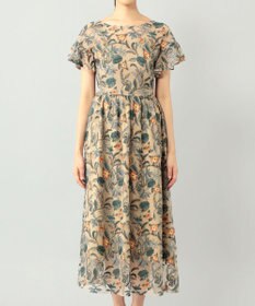 最安値挑戦 ボタニカルチュール刺繍ワンピース 今月限定 特別大特価