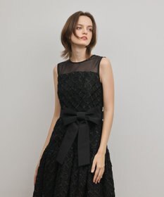 GRACE CONTINENTAL コード刺繍ワンピース