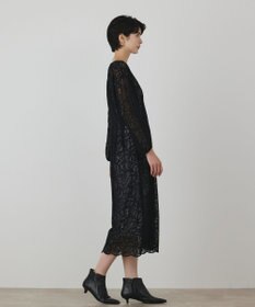 GRACE CONTINENTAL ペイズリーフラワー刺繍ワンピース