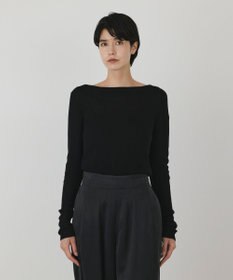 GRACE CONTINENTAL アシメリブニットトップ