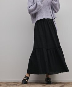 GRACE CONTINENTAL ティアードエンブロイダリースカート