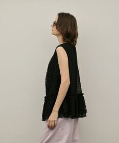 GRACE CONTINENTAL チュールティアードブラウス