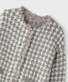 GRACE CONTINENTAL ツイードニットショートカーディガン