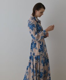 GRACE CONTINENTAL ブーケフラワープリントワンピース