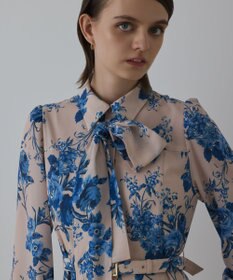 GRACE CONTINENTAL ブーケフラワープリントワンピース