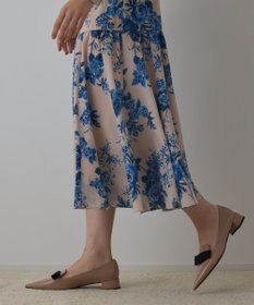 GRACE CONTINENTAL ブーケフラワープリントワンピース