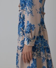 GRACE CONTINENTAL ブーケフラワープリントワンピース