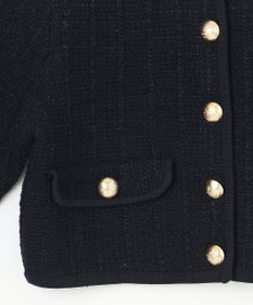 GRACE CONTINENTAL ツイードショートニットカーディガン