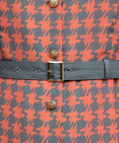 GRACE CONTINENTAL バイカラーチェックプリントワンピース