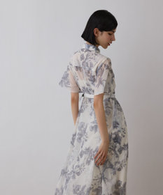 GRACE CONTINENTAL シャドーフラワープリントワンピース