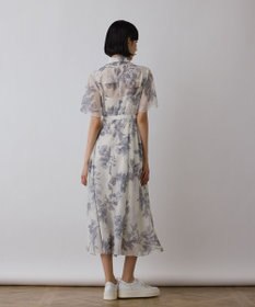 GRACE CONTINENTAL シャドーフラワープリントワンピース
