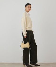 GRACE CONTINENTAL シャツカラーニットトップ