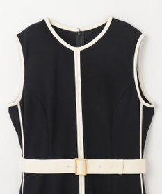 GRACE CONTINENTAL 配色ポンチフレアワンピース