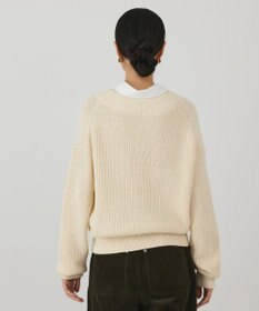 GRACE CONTINENTAL シャツカラーニットトップ