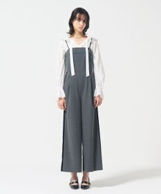 GRACE CONTINENTAL サイドラインサロペ グレー