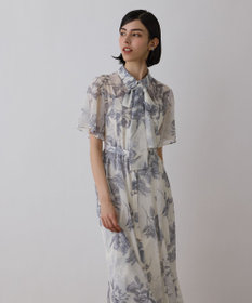 GRACE CONTINENTAL シャドーフラワープリントワンピース