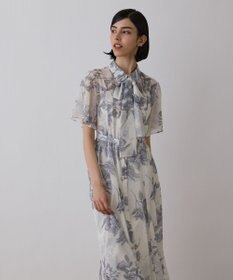 GRACE CONTINENTAL シャドーフラワープリントワンピース