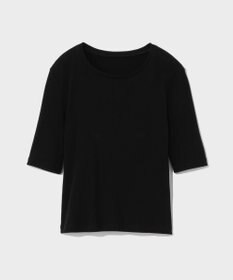 GRACE CONTINENTAL ハーフスリーブリブトップ