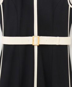 GRACE CONTINENTAL 配色ポンチフレアワンピース