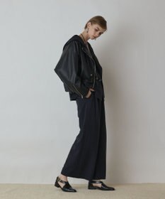 GRACE CONTINENTAL フェイクレザーライダース