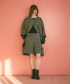 GRACE CONTINENTAL シャイニーツイードハーフパンツ