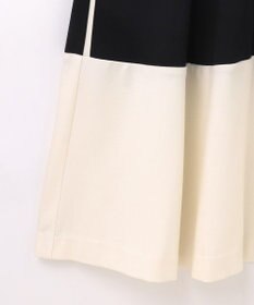 GRACE CONTINENTAL 配色ポンチフレアワンピース