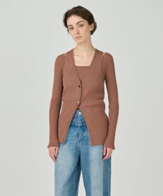 GRACE CONTINENTAL リブニットベスト