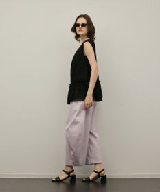 GRACE CONTINENTAL チュールティアードブラウス