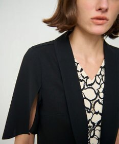 GRACE CONTINENTAL ケープスリーブシアージャケット