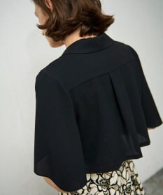 GRACE CONTINENTAL ケープスリーブシアージャケット