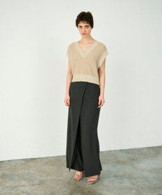 GRACE CONTINENTAL ラップレイヤードパンツ