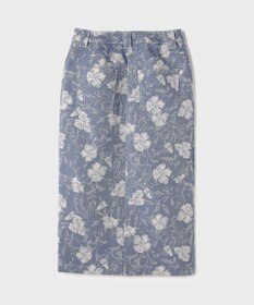 GRACE CONTINENTAL ボタニカルジャガードスカート
