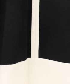 GRACE CONTINENTAL 配色ポンチフレアワンピース