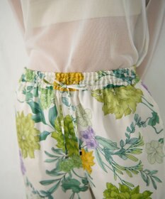 GRACE CONTINENTAL フラワープリントワークパンツ