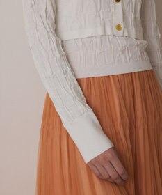 GRACE CONTINENTAL モノグラムニットカーディガン