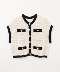 GRACE CONTINENTAL ショートニットベスト