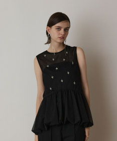 GRACE CONTINENTAL バルーンチュールトップ